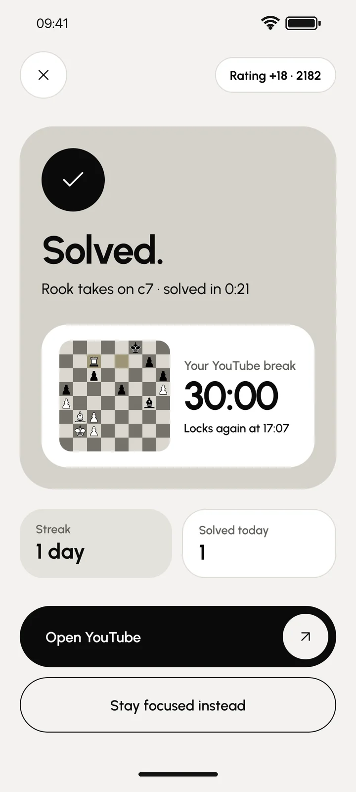 Solved: a 30 minute break, locks again at 17:07.